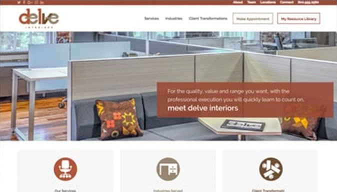 Modern website design example