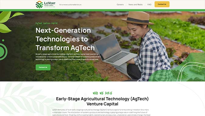 Levert business website design