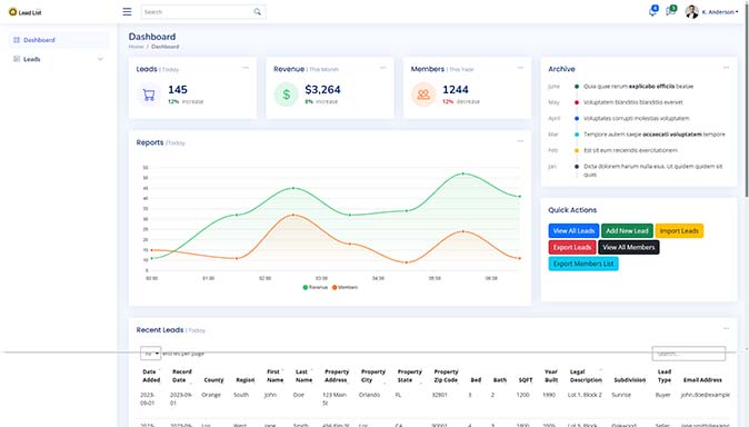 SaaS development software interface